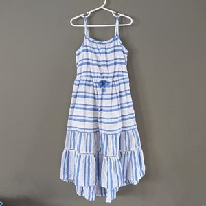 Cat & Jack Striped High Low Maxi Dress Size Small (6/6x)